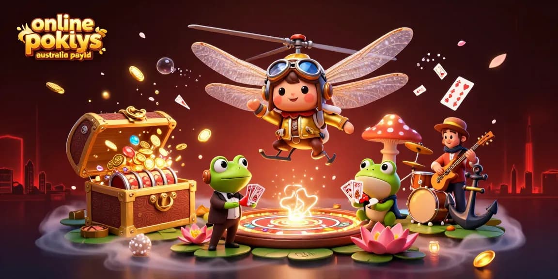 Experience the thrill of online pokies Australia PayID with exciting gameplay visuals and energetic casino elements.