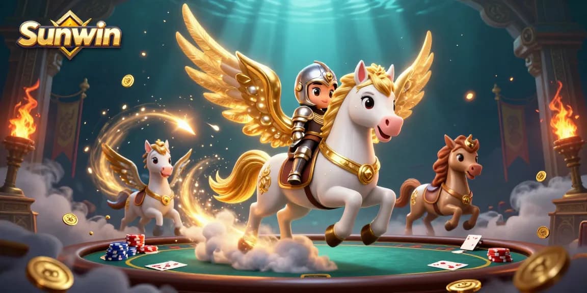 Engage with Sunwin by playing diverse poker games surrounded by a majestic scene.