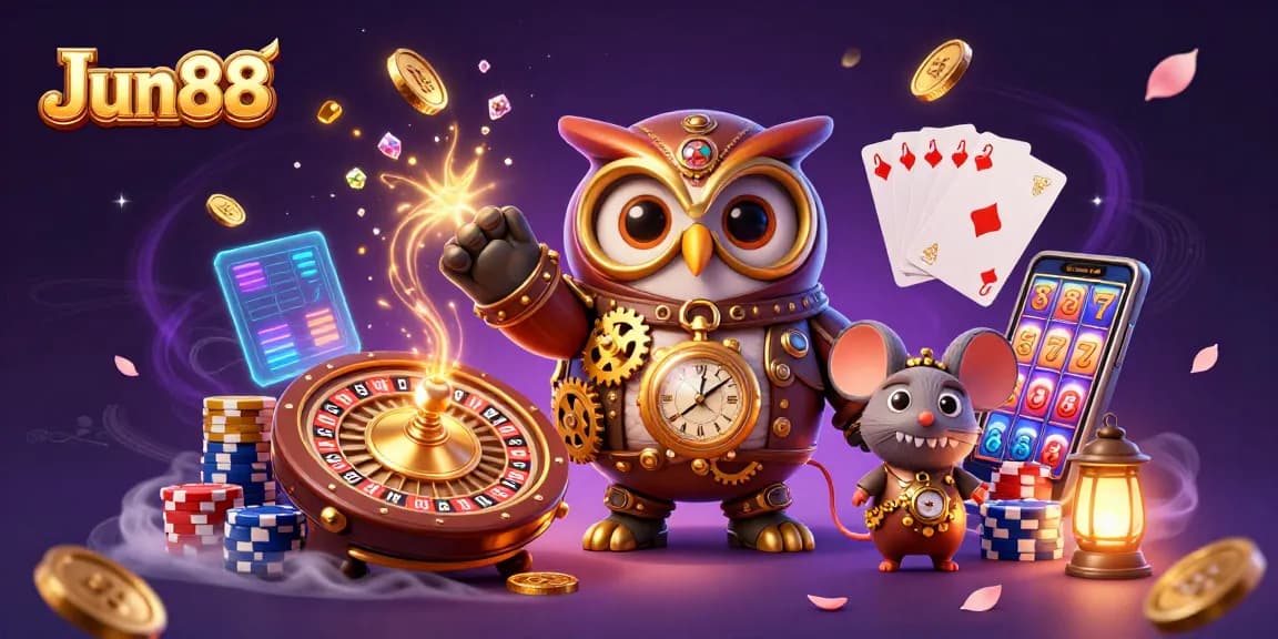 Experience exhilarating action at Jun88 with dynamic casino elements and enchanting characters.