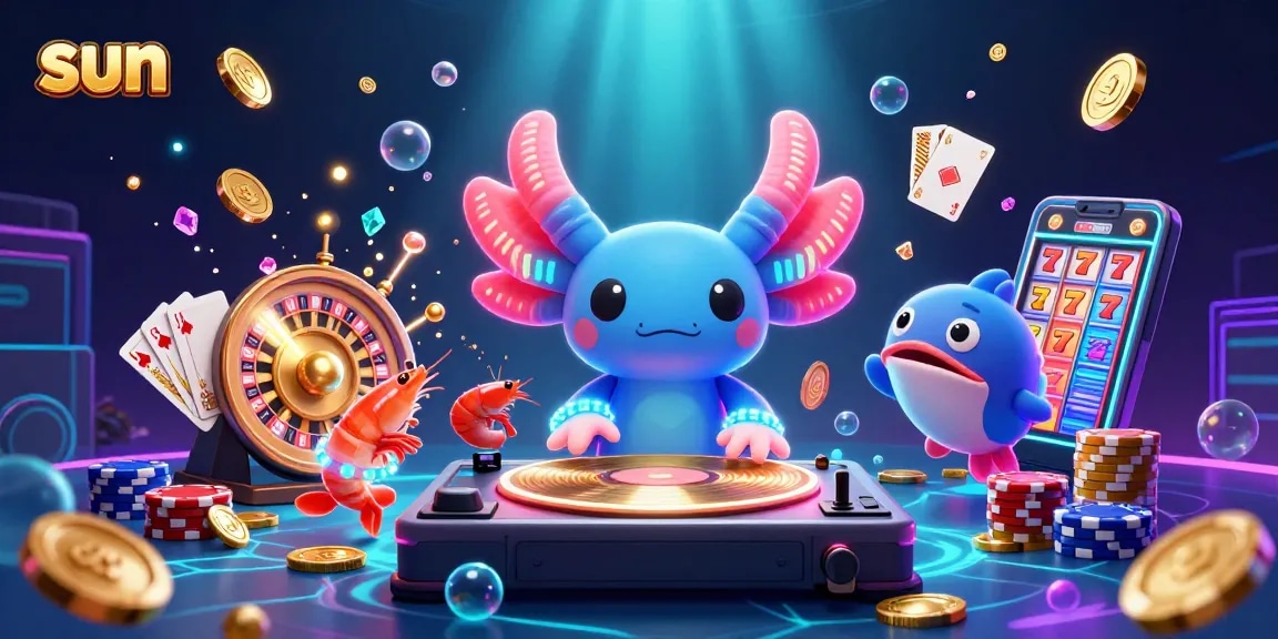 Engage in thrilling slot games under the sun with vibrant 3D casino characters and attractions.
