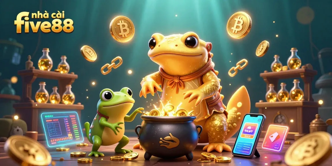 Engage in thrilling gameplay at nhà cái five88 with golden alchemist and crypto elements.