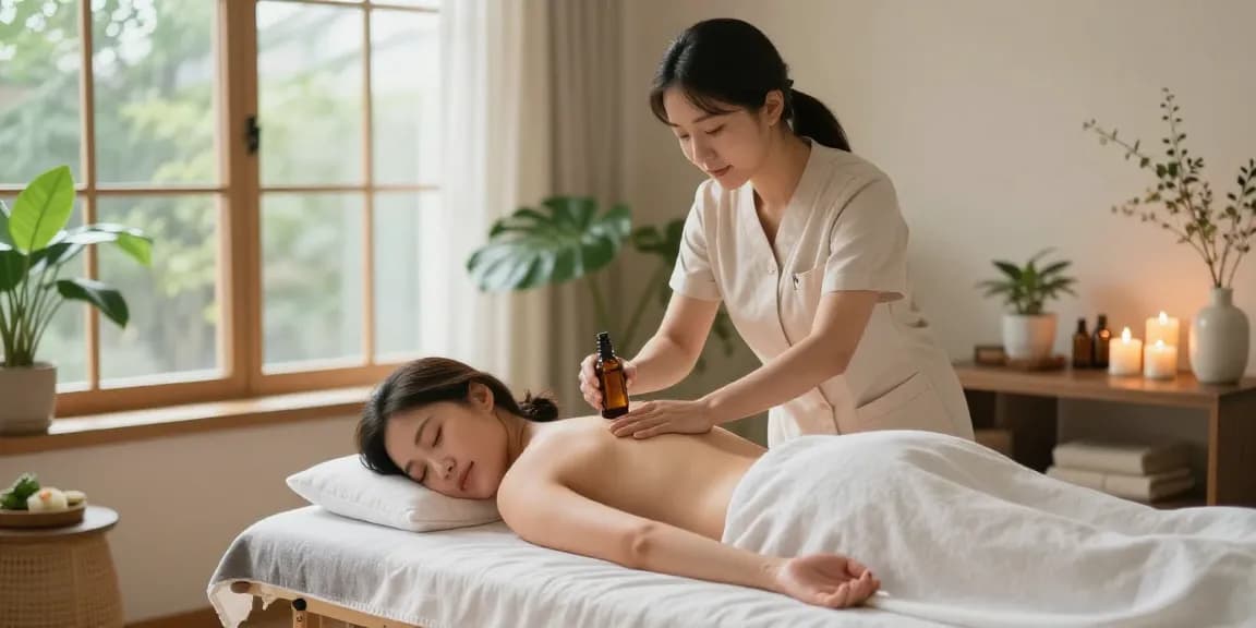 Experience premium 용산출장마사지 in a tranquil home setting with a skilled therapist providing relaxation.
