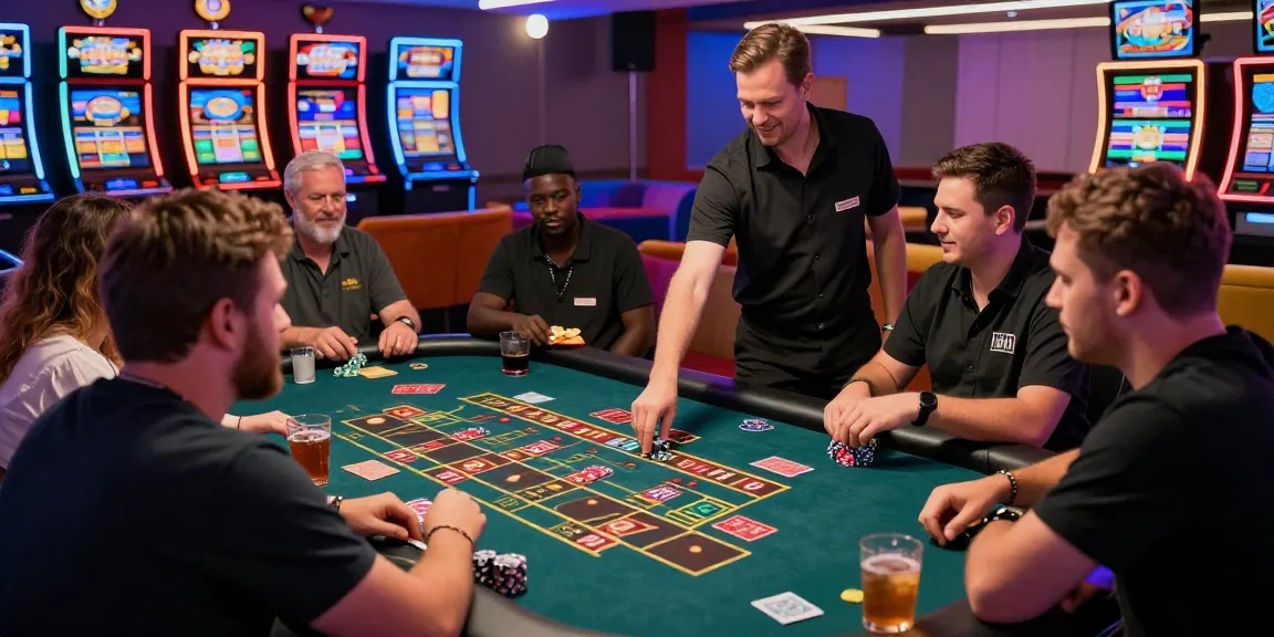 I giocatori dei casino non aams sicuri che si divertono a un gioco di roulette dal vivo in un ambiente vivace
