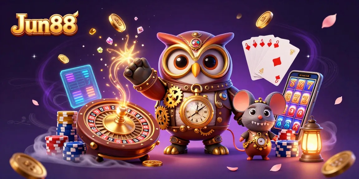 Experience exhilarating action at Jun88 with dynamic casino elements and enchanting characters.