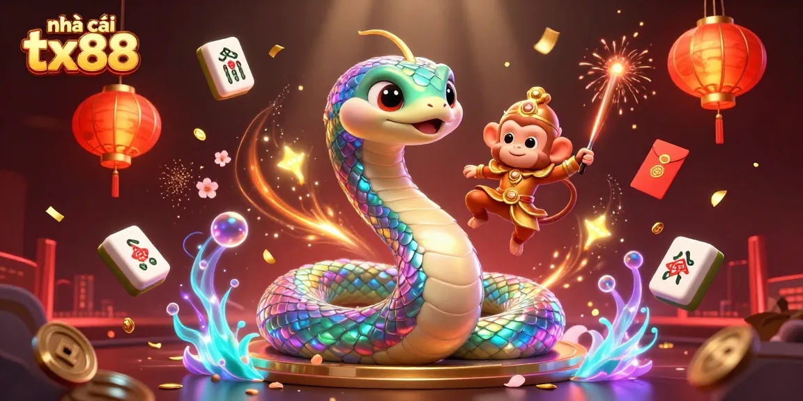 Engage with nhà cái tx88 through this vibrant 3D digital illustration showcasing casino elements and magic.