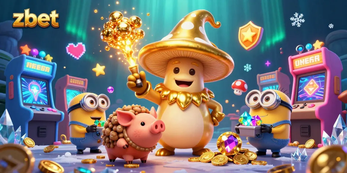 Experience thrilling gaming adventures with zbet as a golden wizard and treasure-seeking pig embark on a magical journey!