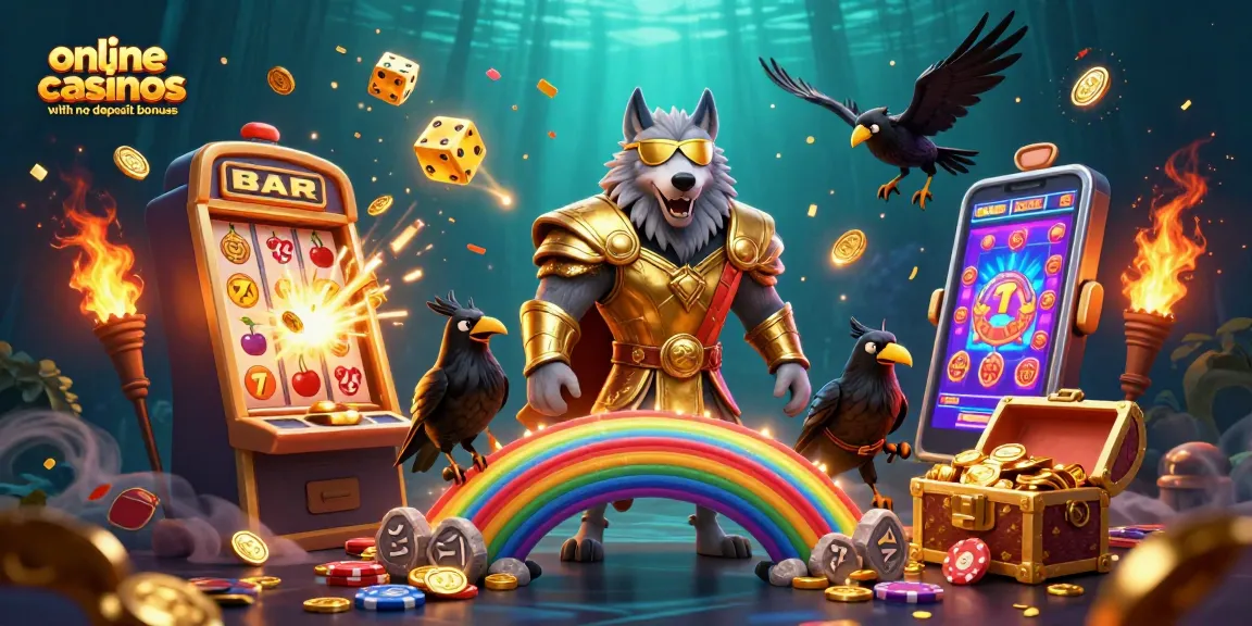 Experience thrilling online casinos with no deposit bonuses featuring vibrant 3D slots and mythological characters.