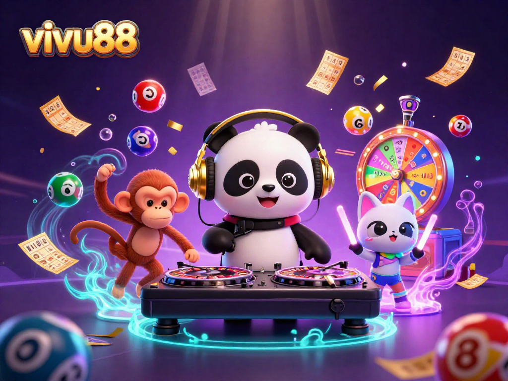 Experience exciting gameplay and winnings at vivu88 with vibrant 3D characters and casino elements.