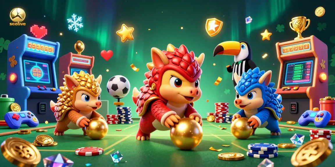 Socolive brings live sports betting excitement with vibrant pangolins and casino elements!