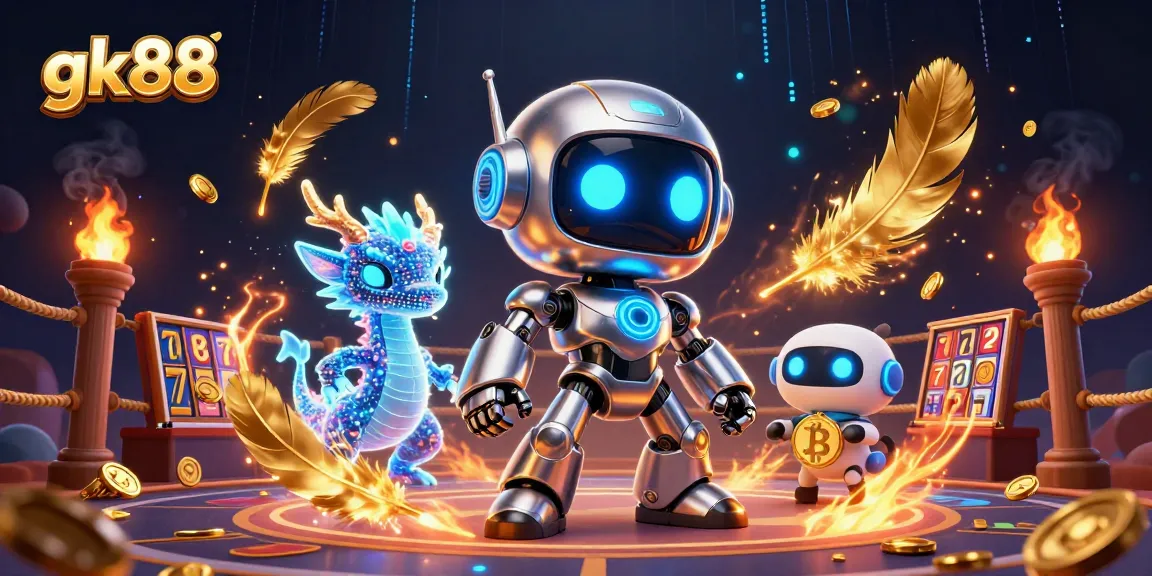 Experience gk88's thrilling slots with vibrant characters and dynamic casino elements.