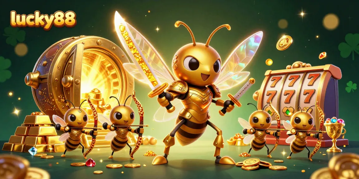 Engage with lucky88's vibrant casino world as the golden samurai hornet leads thrilling adventures.