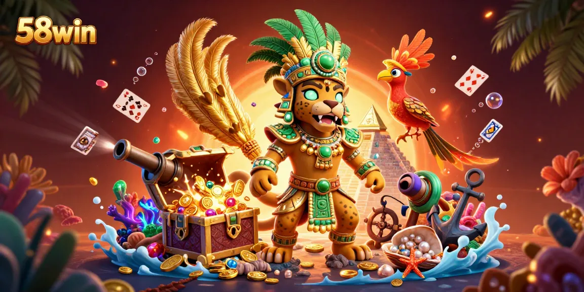 Experience thrilling gameplay at 58win with vibrant characters and casino elements in an immersive scene.