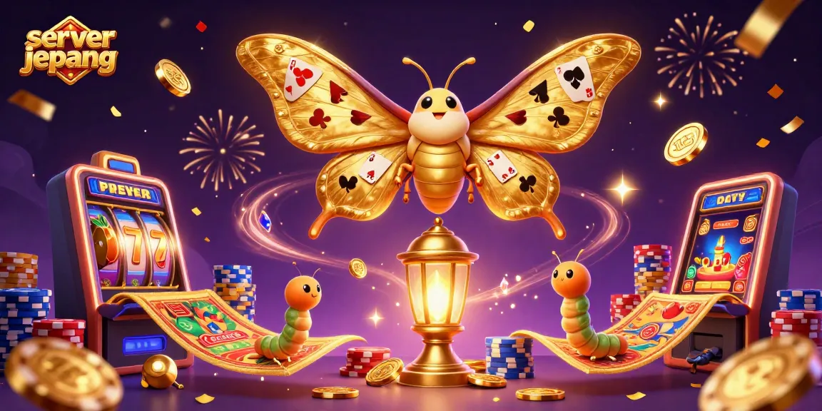 Experience the excitement of server jepang slots with a vibrant illustration showcasing captivating casino elements.