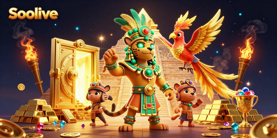 Socolive brings exciting live gambling experiences with vibrant 3D Mayan characters and treasures.